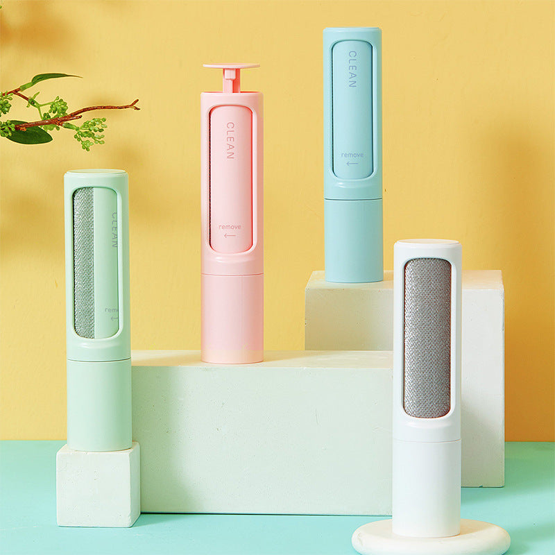 2-in-1 Reusable Pet Hair Remover Brush ๐พ Self-Cleaning Lint Roller for Dogs & Cats