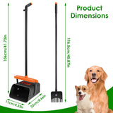 Heavy-Duty Pooper Scooper Kit 🐾 Rake, Swivel Bin & Long Handle with Waste Bags