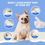 Pet Cleaning Glove Wipes 🐾 Rinse-Free Grooming & Deodorizing Wipes – Dogs & Cats (6 pcs/Pack)