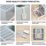 Enclosed Cat Litter Box 🐱 Extra Large with Front Entry, Lid & Scoop