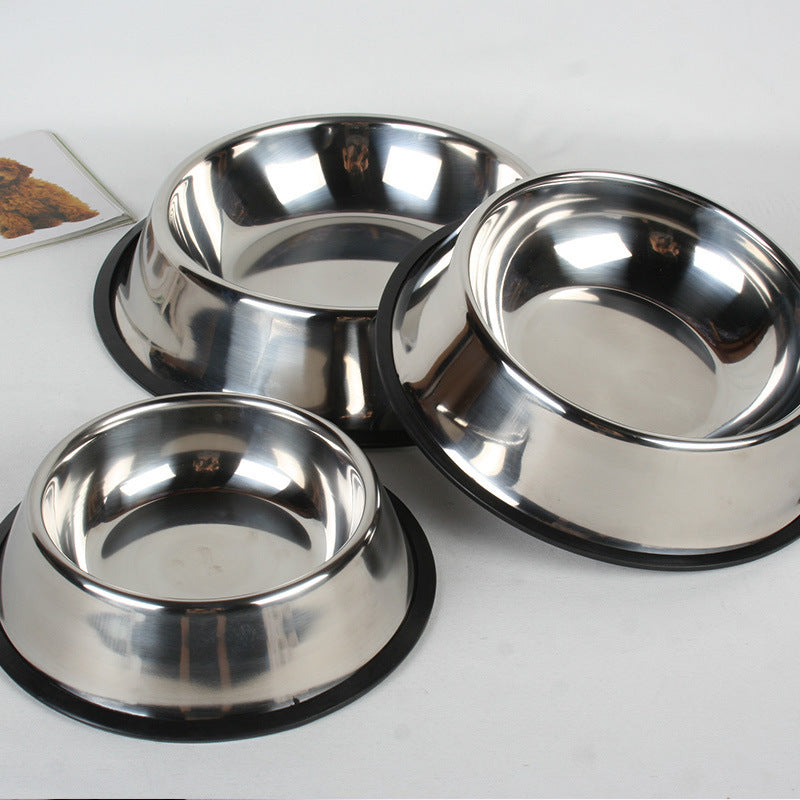 Classic Stainless Steel Pet Bowls  Durable, Non-Slip Food & Water Bowls for Dogs & Cats