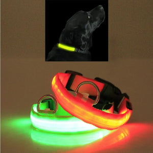 LED Pet Safety Collar 💡🐾 Rechargeable Halo-Style Visibility Collar for Dogs & Cats