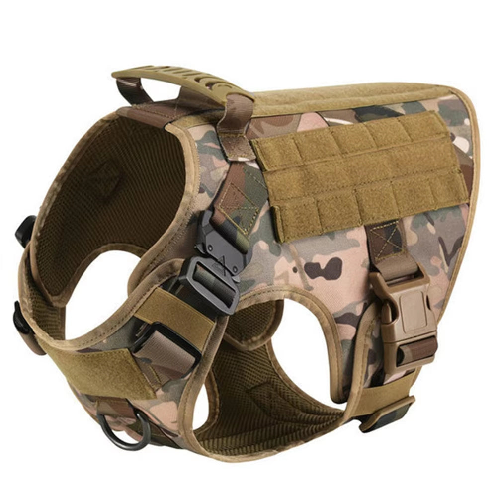 Luxury Pet Harness & Leash Set 🐾 Adjustable Camouflage Nylon for Dogs