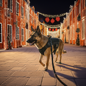 Luxury Pet Harness & Leash Set 🐾 Adjustable Camouflage Nylon for Dogs