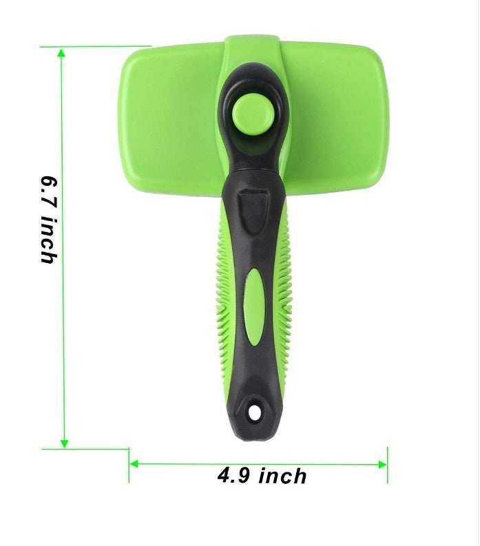 Automatic Retractable Pet Comb 🐕🐈 Self-Cleaning De-Shedding Brush for Dogs & Cats