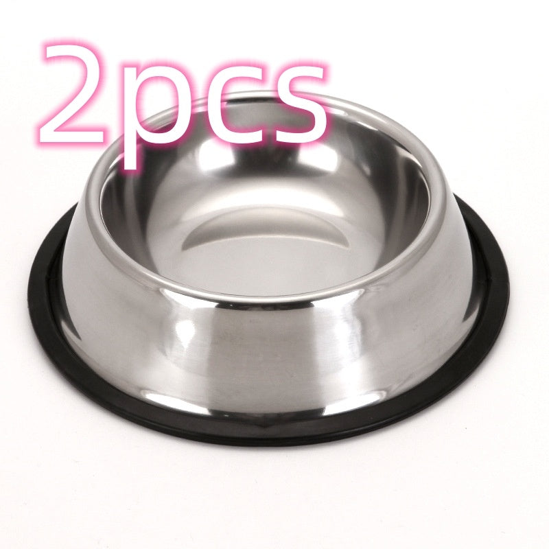Classic Stainless Steel Pet Bowls  Durable, Non-Slip Food & Water Bowls for Dogs & Cats