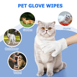 Pet Cleaning Glove Wipes 🐾 Rinse-Free Grooming & Deodorizing Wipes – Dogs & Cats (6 pcs/Pack)