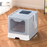 Enclosed Cat Litter Box 🐱 Extra Large with Front Entry, Lid & Scoop