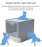 Enclosed Cat Litter Box 🐱 Extra Large with Front Entry, Lid & Scoop