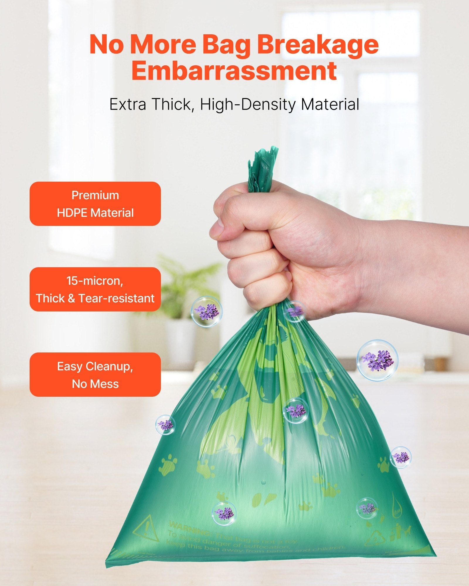 Eco-Friendly Lavender-Scented Poop Bags