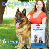 Pet Cleaning Glove Wipes 🐾 Rinse-Free Grooming & Deodorizing Wipes – Dogs & Cats (6 pcs/Pack)