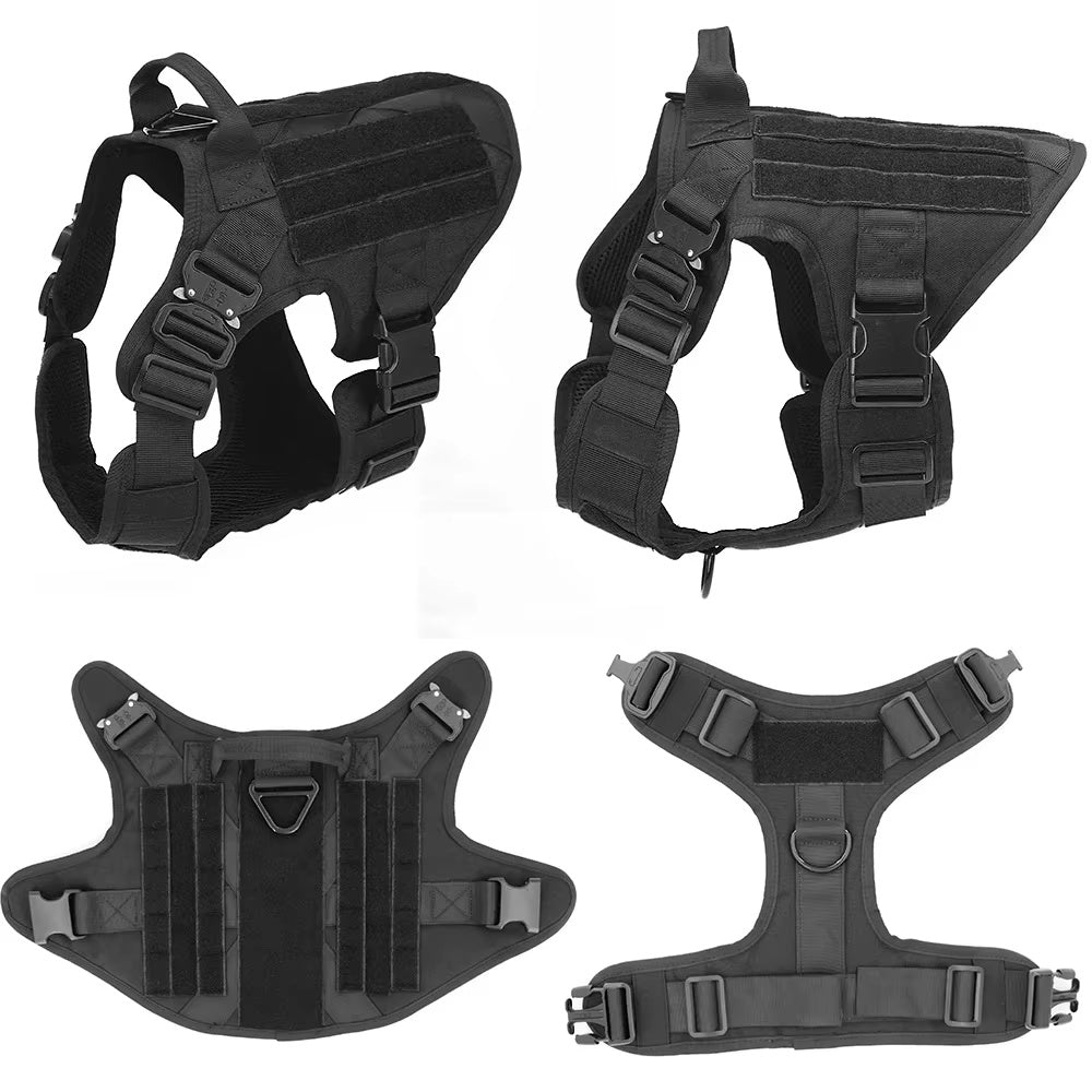 Luxury Pet Harness & Leash Set 🐾 Adjustable Camouflage Nylon for Dogs