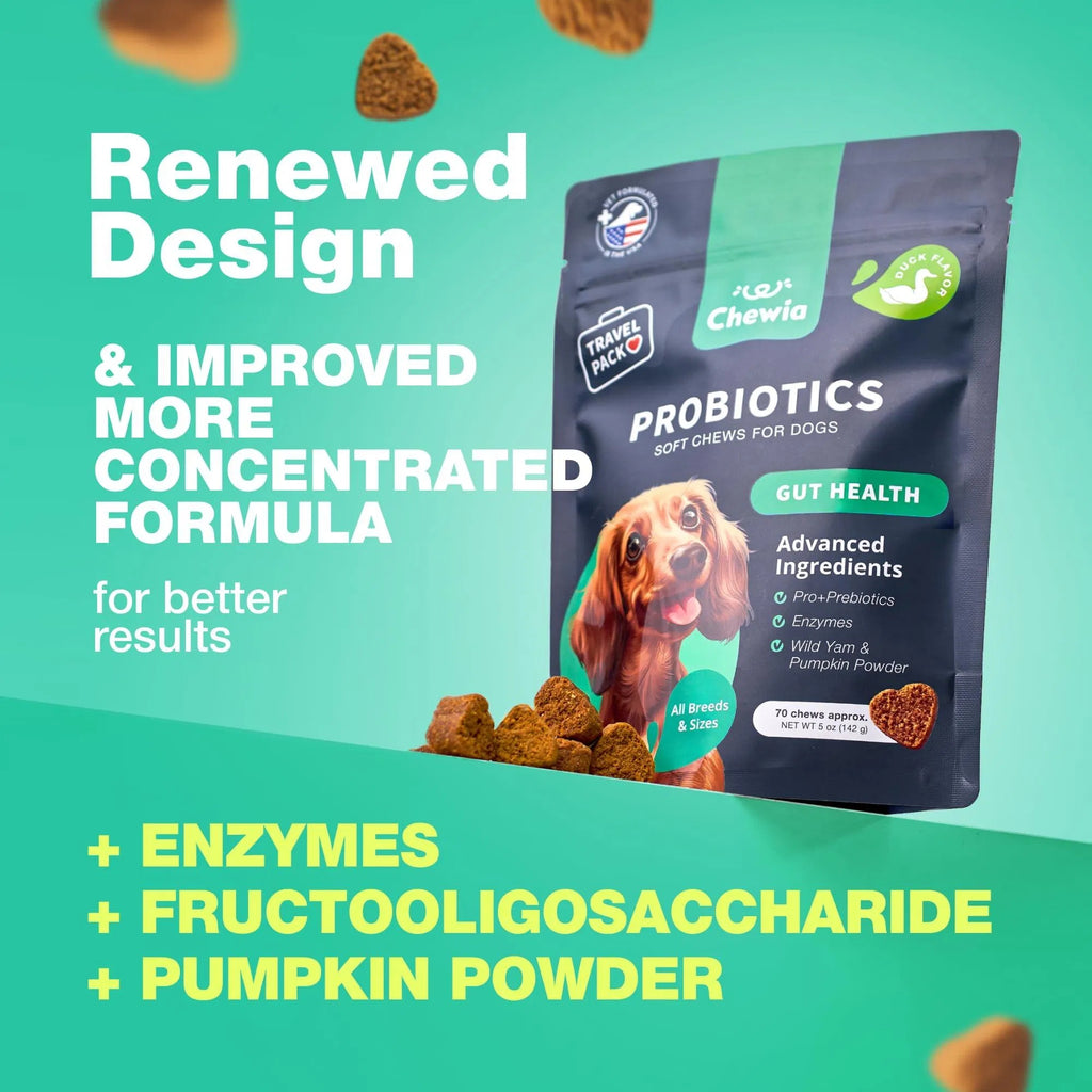 Probiotic Wellness Chews for Dogs 🐾 Daily Digestive Balance & Gut Support