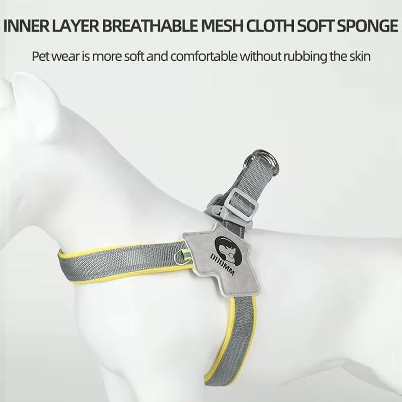 Adjustable Pet Harness & Leash Set 🐾 No-Pull, Reflective & Comfortable for Dogs & Cats