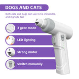 Rechargeable Pet Nail Grinder 🐾 with LED Light & Safety Guard