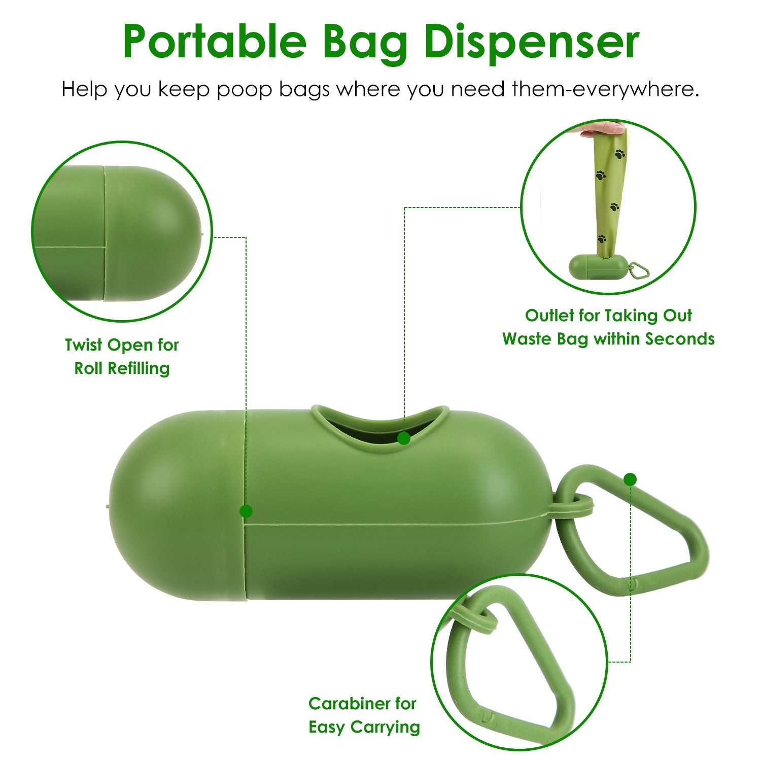 Heavy-Duty Pooper Scooper Kit 🐾 Rake, Swivel Bin & Long Handle with Waste Bags