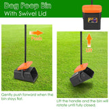 Heavy-Duty Pooper Scooper Kit 🐾 Rake, Swivel Bin & Long Handle with Waste Bags