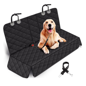 Waterproof Dog Car Seat Cover 🚗🐾 Scratchproof Rear Protector Mat with Seat Belt